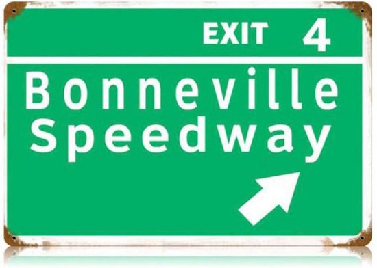 Bonneville Speedway Metalen Bord