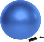 VirtuFit Anti-Burst Fitnessball Pro - Gymbal - Swiss Bal - met Pomp - Blauw - 65 cm
