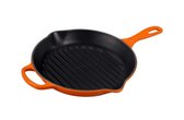 Le Creuset ronde grillpan 26cm Oranjerood