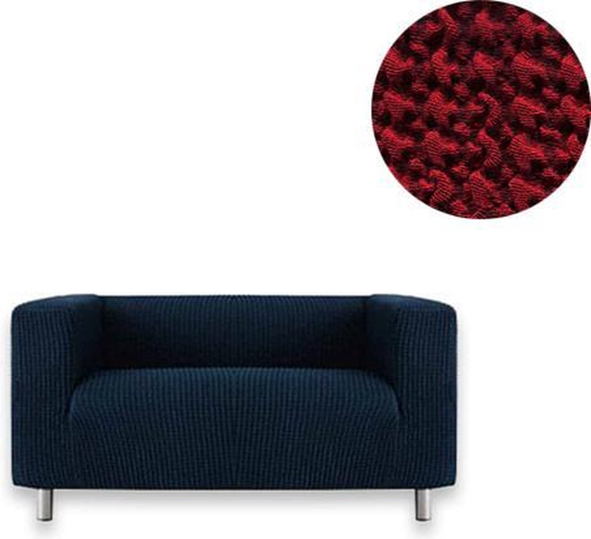 Belmarti Milos bankhoes hoge arm - Rood - 170cm tot 190cm