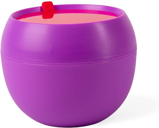 Quattro Colori on the go lunch bowl  violet/vivid red