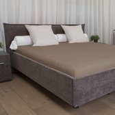 Dorsoo Hoeslaken Jersey Bruin 90-100/200-220 cm