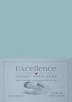 Excellence Jersey Hoeslaken - Litsjumeaux XL - 200x200/210 cm - Blue Grey