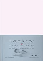 Drap-housse en jersey Excellence - Simple - 90 / 100x210 / 220 cm - Rose pâle