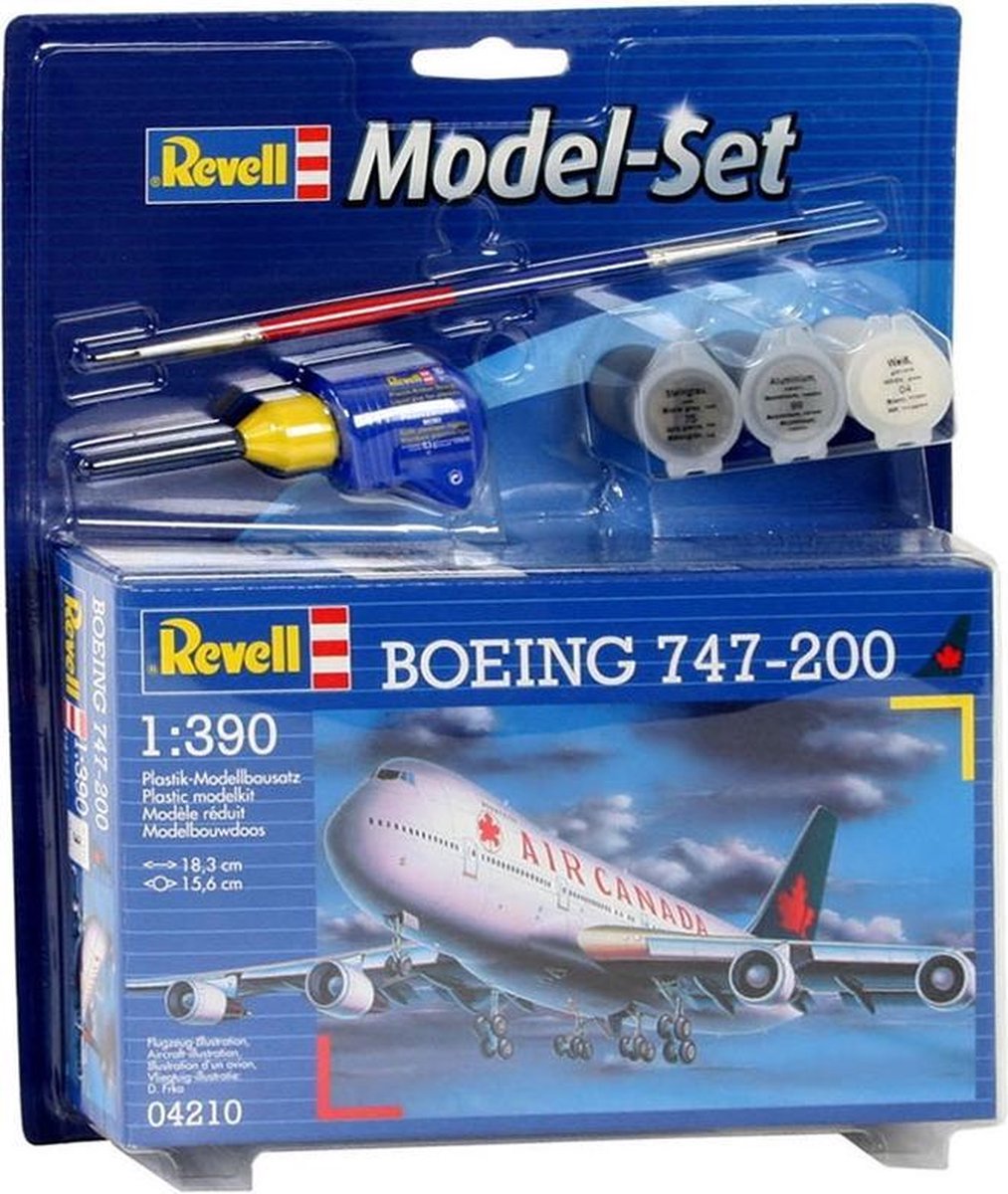 Avião de Linha Aérea Boeing 747-200 Jumbo Air Canada 1/390 Revell - Alpha  Hobbies Modelismo: A Sua Loja De Plastimodelismo On Line