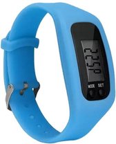 Fako® - Horloge - LCD - Stappenteller Armband - Gesp - Lichtblauw