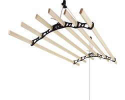 Droogrek Ophangbaar - Zwart - 1.2 meter - plafond wasrek