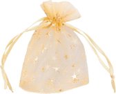 Organza Sieraden Zakjes (7 x 9 cm) Gold (20 Stuks)