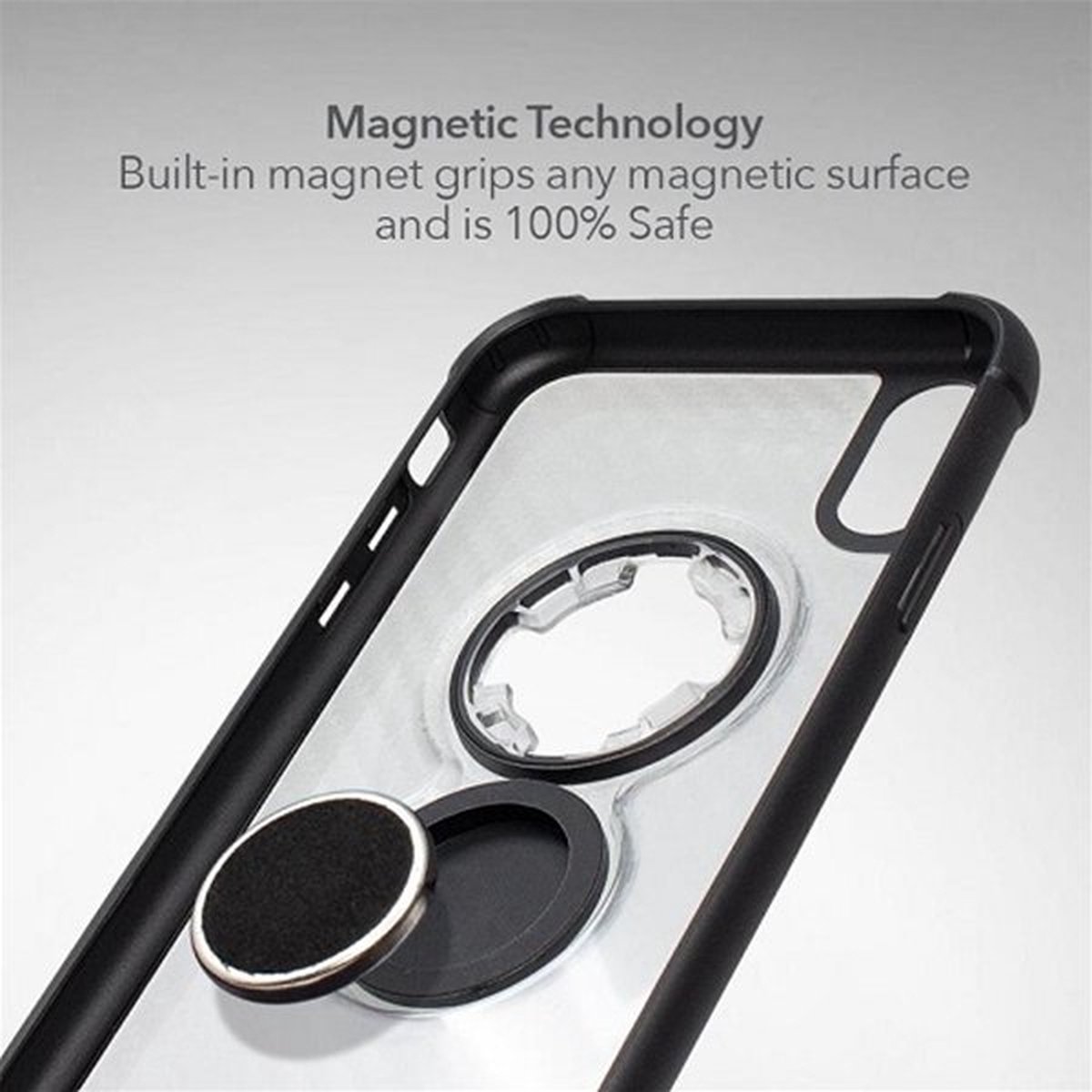 Rokform Crystal Carbon Clear Telefoonhoesje - iPhone XR - Transparant