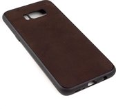 Leren Telefoonhoesje Samsung S8 PLUS – Bumper case - Chocolade Bruin