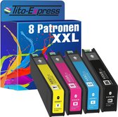 PlatinumSerie 8x inkt cartridge alternatief voor HP 913A