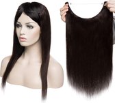 Clip In Hair extensions zwart 100%remy Hair 45cm 120gram 1delig