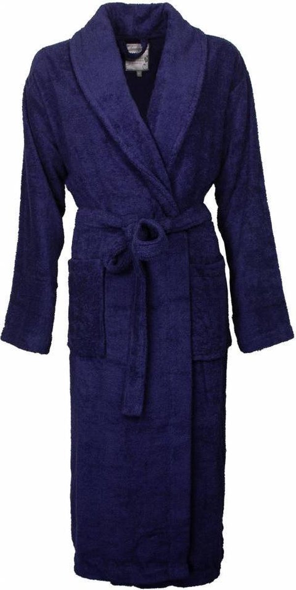 Tenderness Dames Badjas - 100% Katoen - Donker Blauw