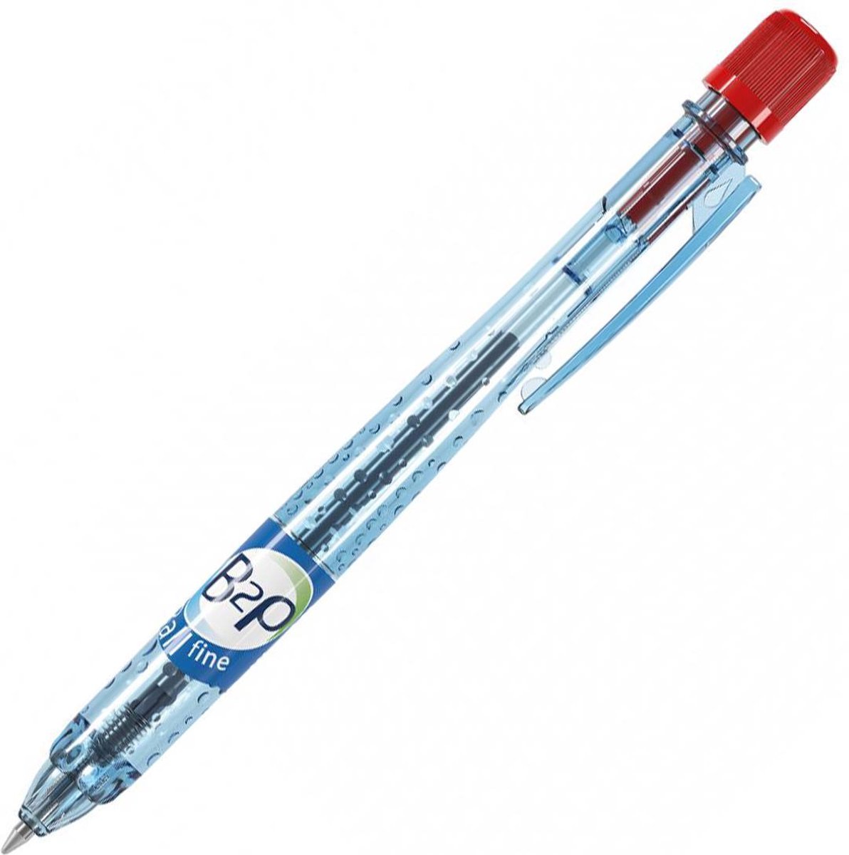 Pilot B2P Ball Begreen - Rode balpen met 0.7mm fine punt
