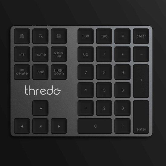 Clavier / pavé numérique / pavé numérique Bluetooth Thredo pour Macbook -  Aluminium