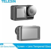 PRO SERIES Kit Tempered Glass Screenprotector Geschikt voor DJI Osmo Action 3