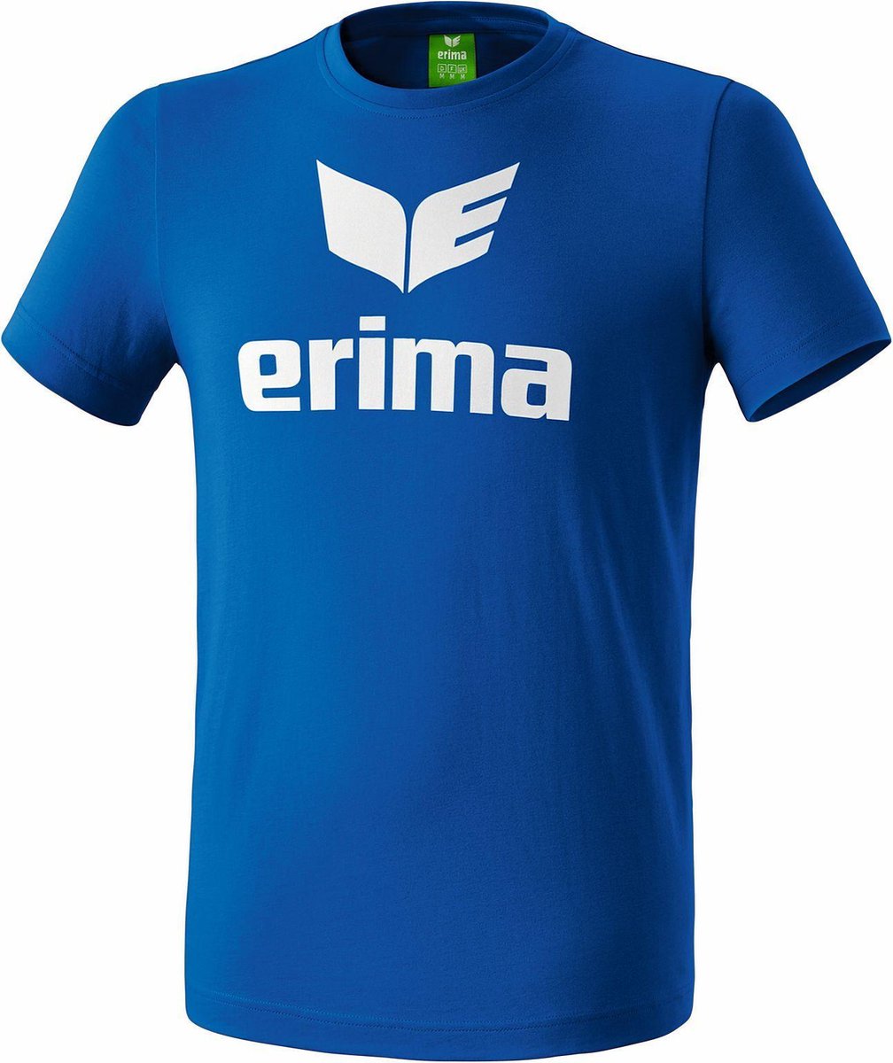 Erima Promo T-Shirt Kinderen - Royal / Wit | Maat: 152