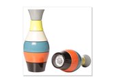 Bisetti Kruidenmolen - Multicolor Vase - 19 cm