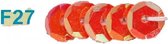 Pailletten flat pastel 6mm 450g oranje