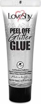 LoveShy Peel Off Glitter Glue, Clear, 12ml