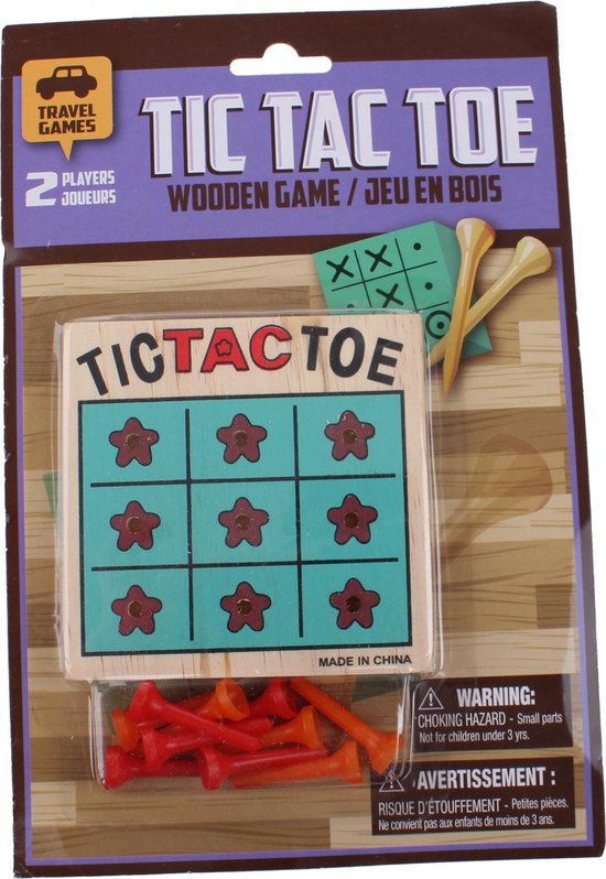 Afbeelding van het spel Tom Reisspel Wooden Tic Tac Toe Game