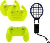 super game kit set met controller grip, tennis racket en 2 racesturen geschikt voor Nintendo Switch
