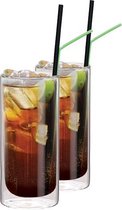 Cocktailglazen voor Cuba Libre Dubbelwandig, set van 2 - Maxxo