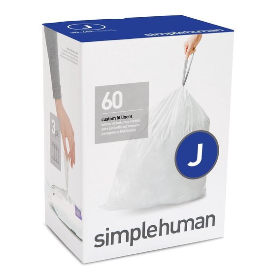 Simplehuman afvalzakken code J - 30-45 liter - 60 stuks