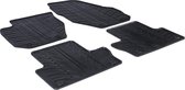 Gledring Rubbermatten passend voor Volvo XC60 2008-2016 (T profiel 4-delig + montageclips)