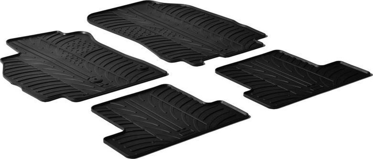 Gledring Rubbermatten passend voor Renault Megane III 2008- (T profiel 4-delig)