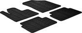 Gledring Rubbermatten passend voor Citroen C5 2008- (T profiel 4-delig + montageclips)