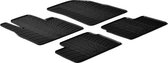 Gledring Rubbermatten passend voor Nissan Micra 2011-2017 (T profiel 4-delig + montageclips)
