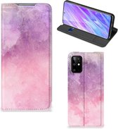 Geschikt voor Samsung Galaxy S20 Plus Bookcase Pink Purple Paint