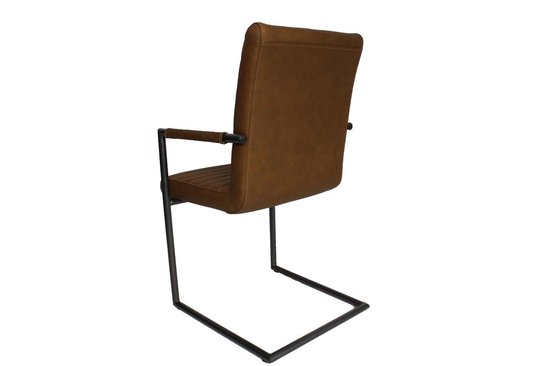 | Industriële Eetkamerstoel Siem Leer Bruin Met Siem Eetkamerstoel | Haco wonen & slapen | Eetkamerstoelen