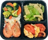 Meal Prep Bakjes - 3 Compartimenten – 10 Stuks – BPA vrij – 1000 ML – Lunch Box – Volwassenen – Kind – Vershoudbakjes – Set – Lunchboxen – Magnetron bakjes – Bewaardoos – Diepvries