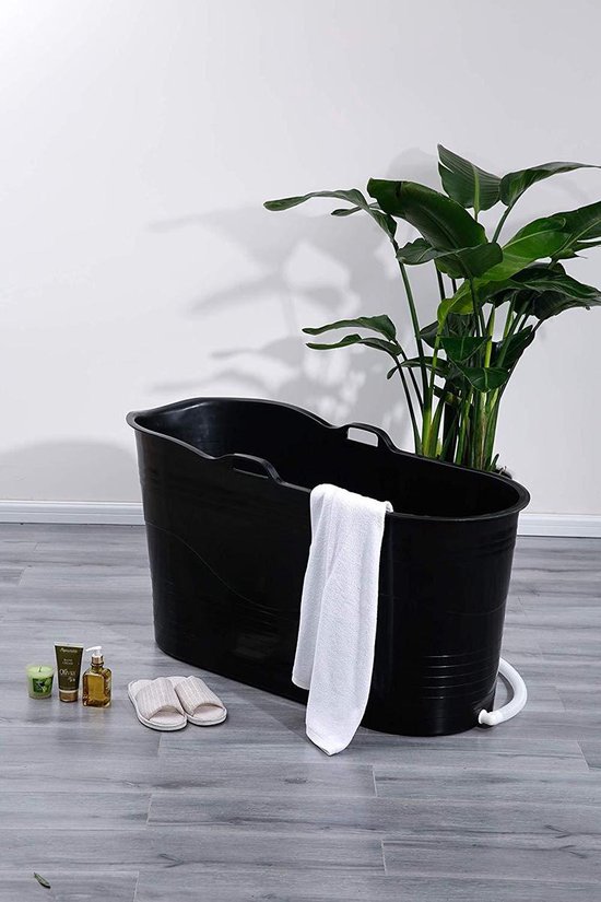 EKEO Zitbad Voor Volwassenen Bath Bucket Zwart 200L