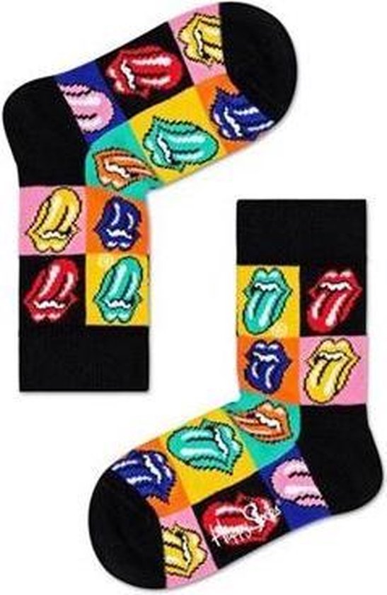 Leegte Ontdooien, ontdooien, vorst ontdooien grillen Happy Socks Kids Rolling Stones Jumping Jack Flash, Maat 33/35 | bol.com