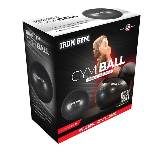 Fitnessbal 55 cm - incl. Pomp - Gym bal - Yoga