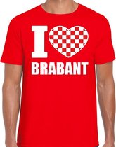 Rood I love Brabant t-shirt heren M