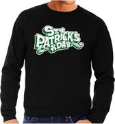 St. Patricksday sweater zwart heren L