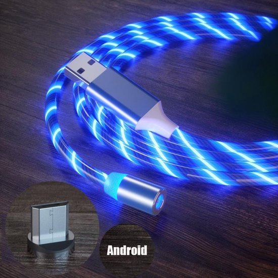 Micro usb kabel lader met led verlichting | bol.com