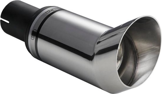 Embout Échappement Ulter Sport - Double Ronde Ø60mm Race - Longueur 220mm - Inoxydable Noir - Tuning Moto