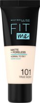 Maybelline Fit Me Matte & Poreless Foundation - 101 True Ivo