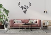 Metalen Waterbuffel Muurdecoratie 41 cm x 40 cm - Wall Art