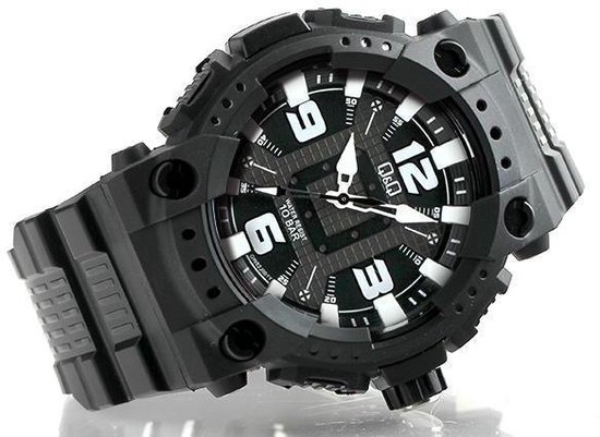 Mooi horloge Q&Q GW82J001Y-zwart
