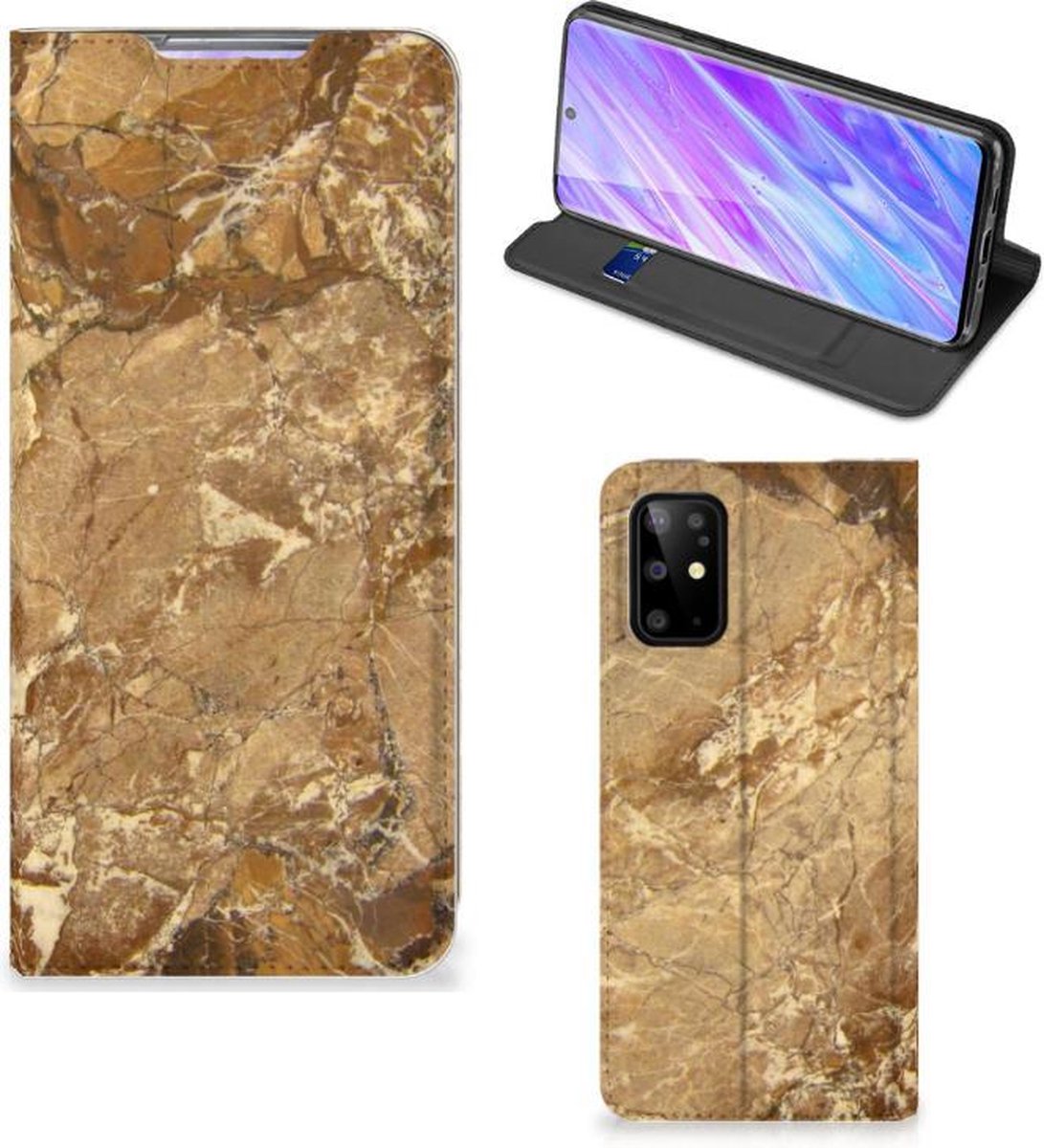 Samsung Galaxy S20 Plus Standcase Marmer Creme
