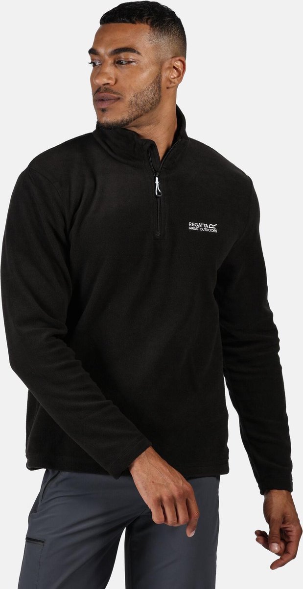 Fleece Heren Wandelen Thompson Zwart