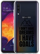 Galaxy A50 Hoesje Goals are for Men - Designed by Cazy