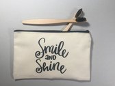 canvas tasje en 2 tandenborstels- zacht/medium - / travel / cadeauset