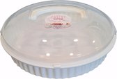 Cake bewaardoos - Taart bewaardoos - Cakebox - Taartbox - Vershouddoos - Transparant rond - Beige